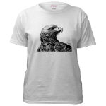 Eagle Pen and Ink White T-Shirt by NANCE